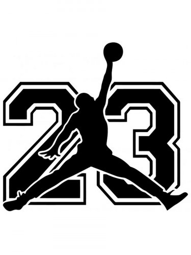 Free printable Michael Jordan stencils and templates