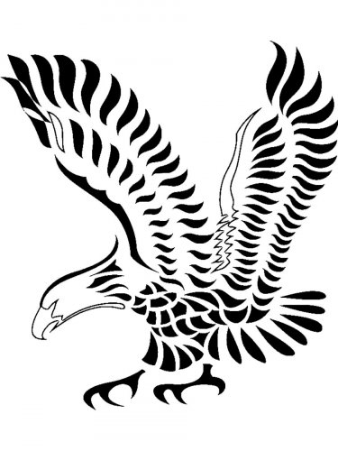 Free printable Bald Eagle stencils and templates