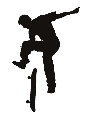 Free printable Skateboarder stencils and templates