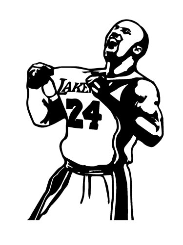 Free printable Kobe Bryant stencils and templates