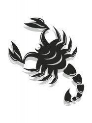Трафареты Скорпиона - Бесплатно распечатать