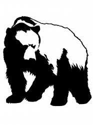Трафареты Медведя - Бесплатно распечатать