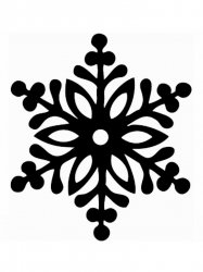 Трафареты Снежинок - Бесплатно распечатать