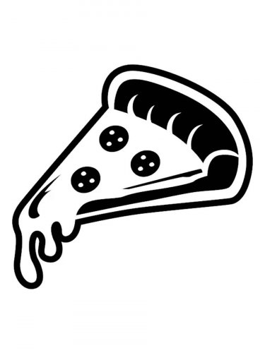 Free printable Pizza stencils and templates