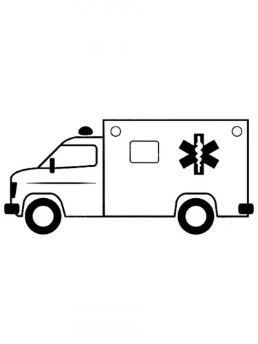 Free printable Ambulance stencils and templates