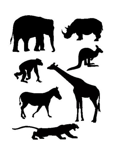 Free printable Wild Animals stencils and templates