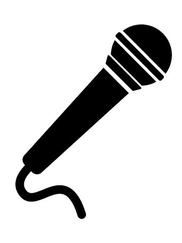 Free Printable Microphone Stencils And Templates