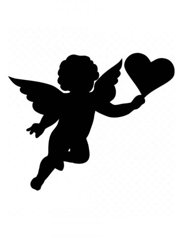 Free printable Cupid stencils and templates