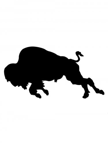 Free printable Bison stencils and templates