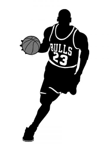 Free printable Michael Jordan stencils and templates