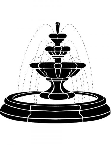 Free printable Fountain stencils and templates