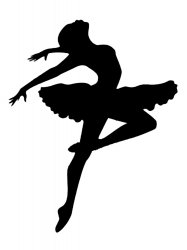 Трафареты Балерины - Бесплатно распечатать