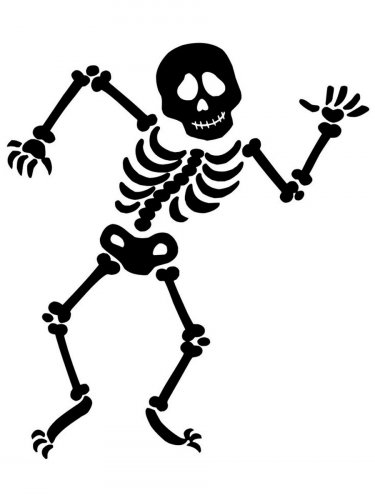 Free printable Skeleton stencils and templates