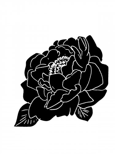 Free printable Peony stencils and templates