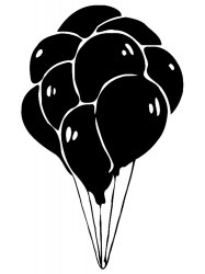 Трафареты Воздушных шариков - Бесплатно распечатать