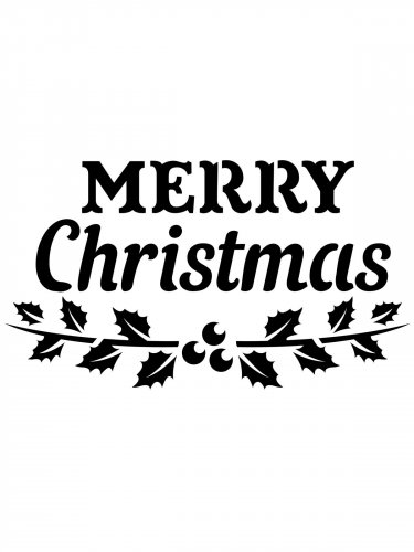 Free printable Christmas stencils and templates