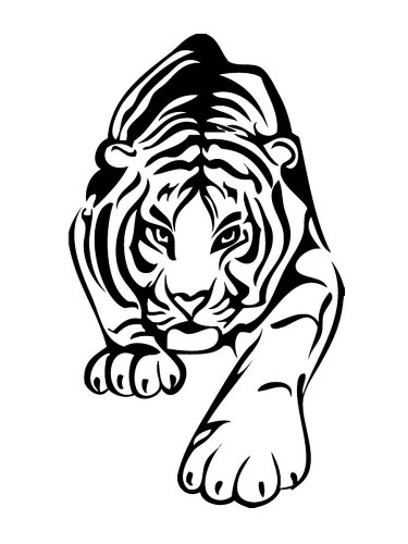 Free printable Tiger stencils and templates