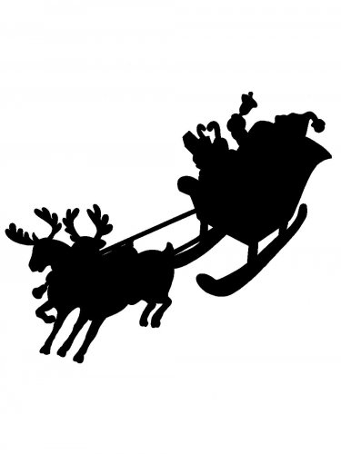 Free printable Santa Claus stencils and templates