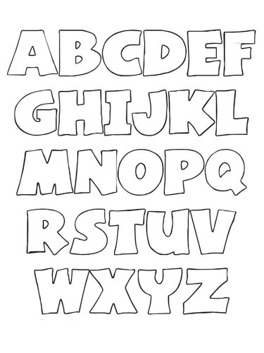 Free printable Alphabet stencils and templates