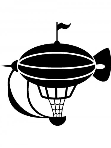 Free printable Airship stencils and templates