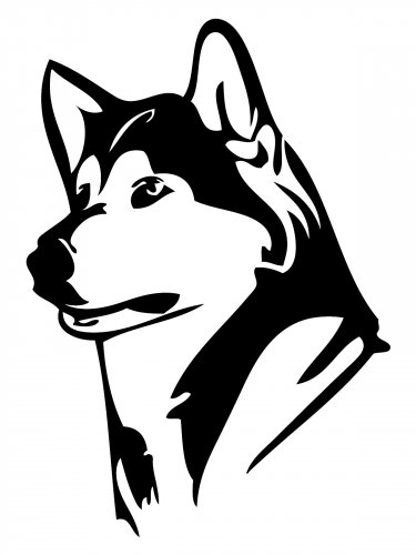 Free printable Husky stencils and templates