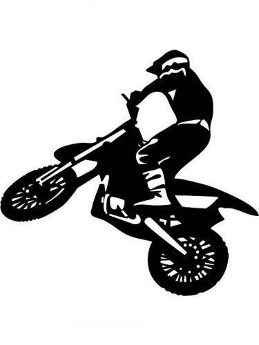 Free printable Dirt Bike stencils and templates