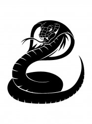 Трафареты Змеи - Бесплатно распечатать
