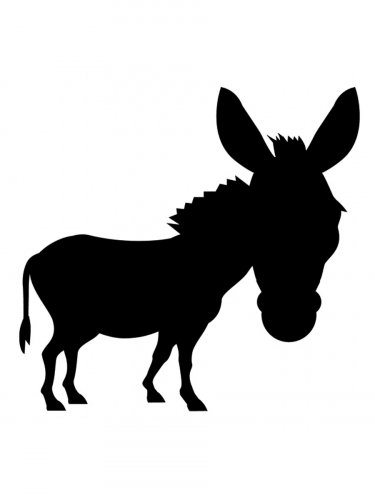 Free printable Donkey stencils and templates