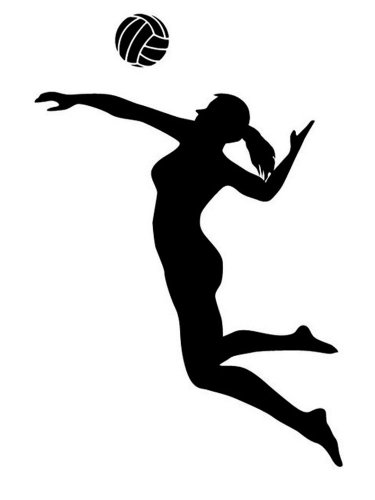 Free printable Volleyball stencils and templates