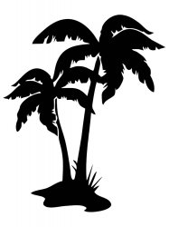 Трафареты Пальмы - Бесплатно распечатать
