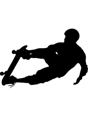 Free printable Skateboarder stencils and templates