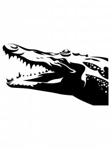 Alligator Stencil 1