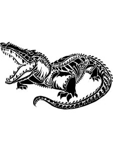 Alligator Stencil 10