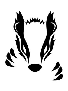 Badger Stencil 12