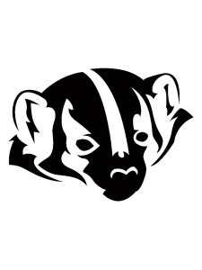 Badger Stencil 14