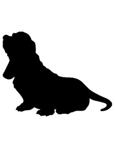 Basset Hound Stencil 7