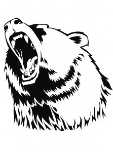Bear Stencil 17