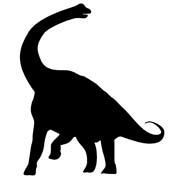 Трафареты Брахиозавр