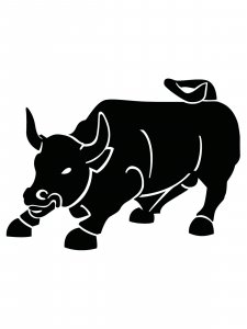 Bull Stencil 8