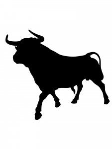 Bull Stencil 9