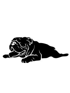 Bulldog Stencil 10