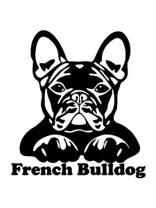Bulldog Stencil 6