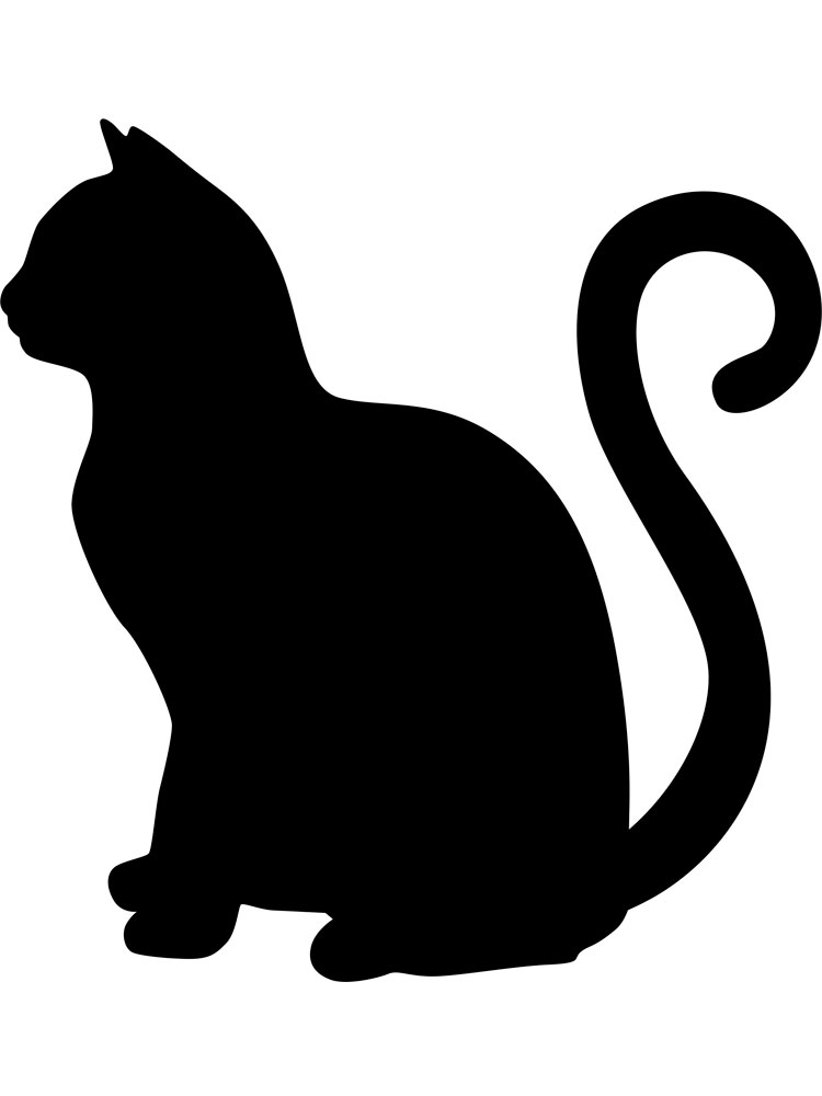 Simple Cat Stencil Designs