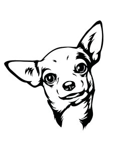 Chihuahua Stencil 1