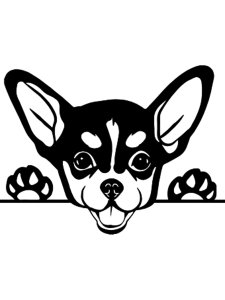 Chihuahua Stencil 11