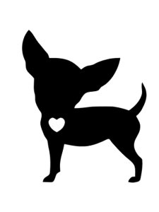 Chihuahua Stencil 5