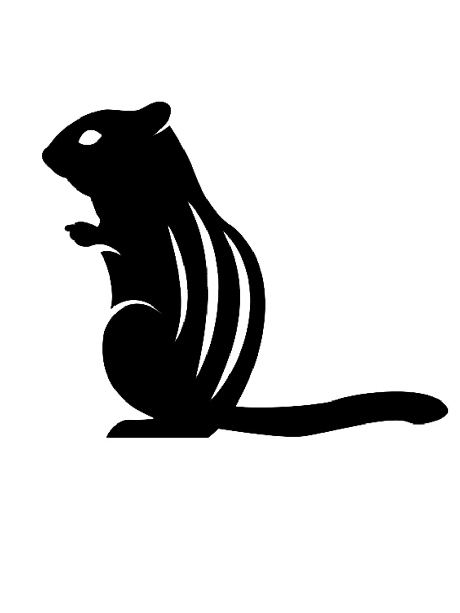 Free printable Chipmunk stencils and templates