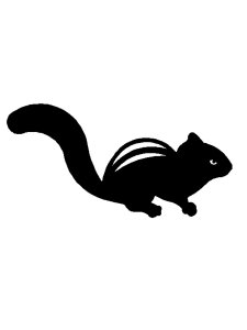 Chipmunk Stencil 1
