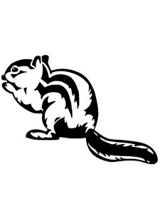Chipmunk Stencil 3