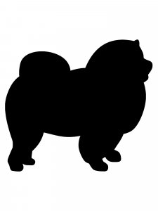 Chow Chow Stencil 1